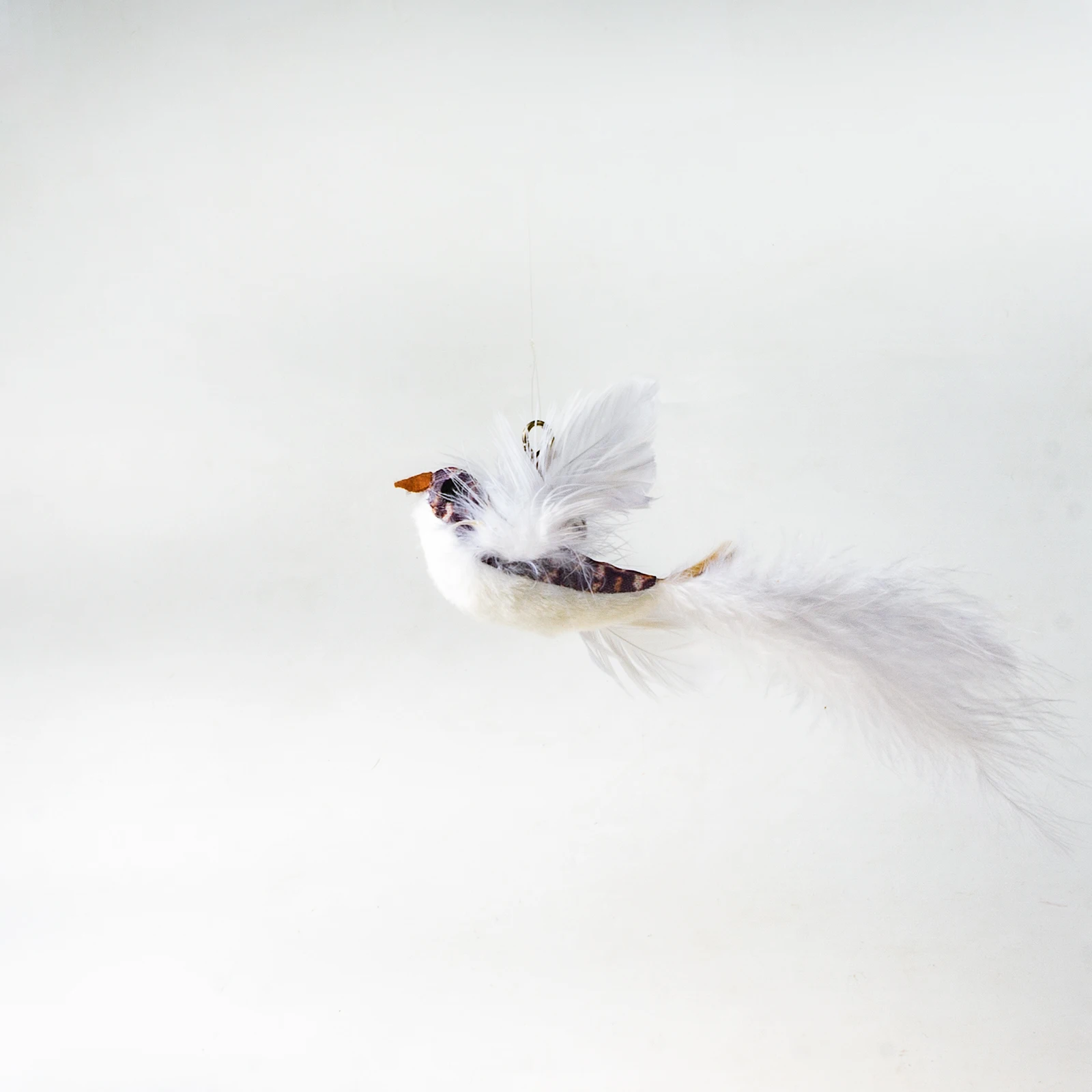 Handfree Bird Feather Cat Wand with Bell