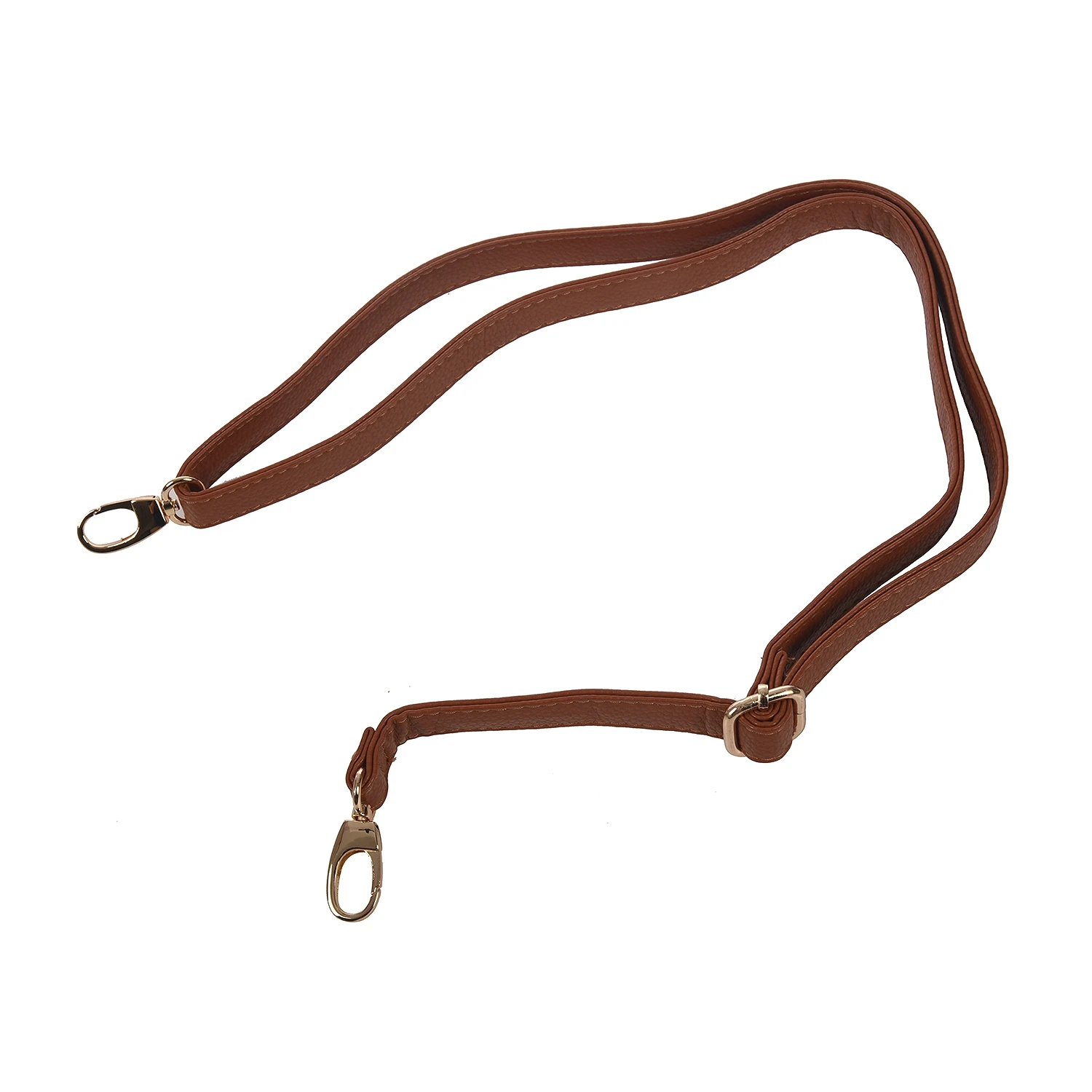 T27C DIY Replacement Leather Bag Shoulder Strap Handle Cross Body Adjustable 140*2cm, Brown