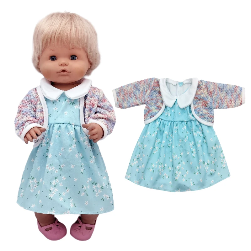 For 40 Cm Nenuco Doll Clothes 17 Inch Baby Doll Flower Shirt Pants Toys Clothing