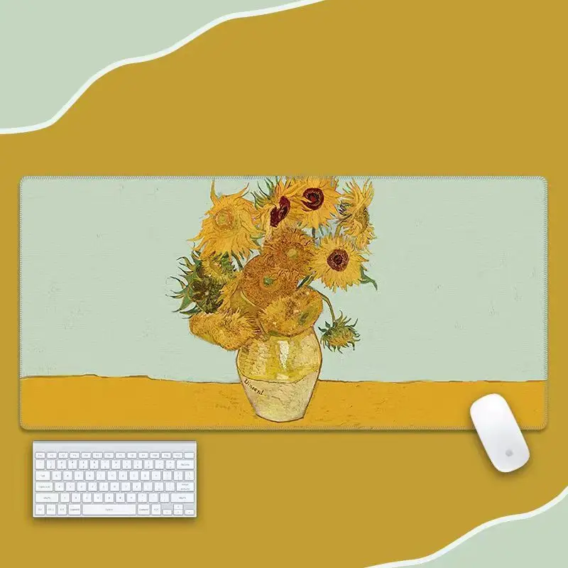 Art Table Mouse Carpet Setup Gamer Accessori Pad On The Table Laptop Anime Mouse Mats Kawaii Gaming Keyboard Pad Tappeto Desk Mat