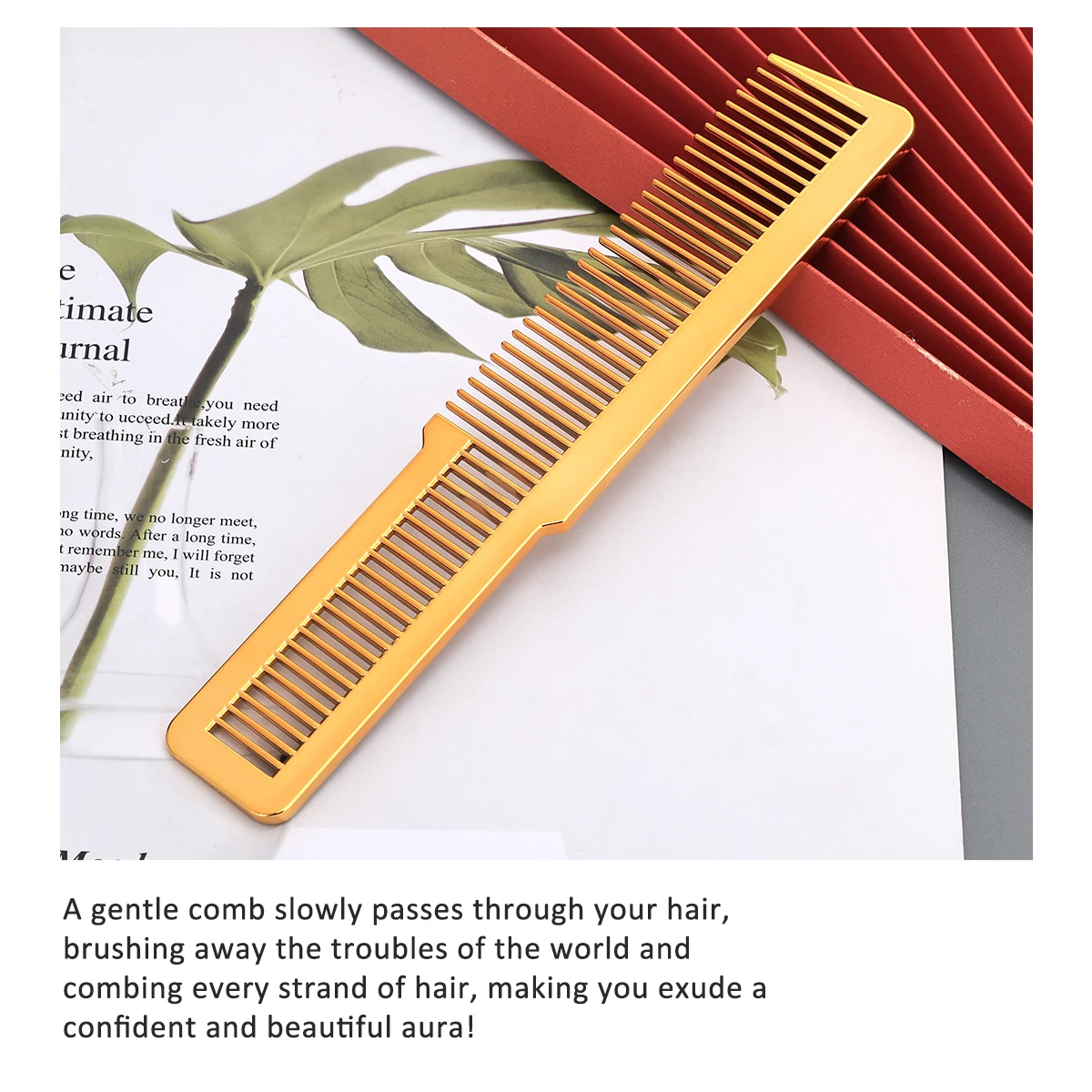 Kit da barbiere professionale da 3 pezzi: spolverino per il collo, pettine per tagliare i capelli, spazzola per barba per strumenti per lo styling del salone e del barbiere da uomo - immagine 3