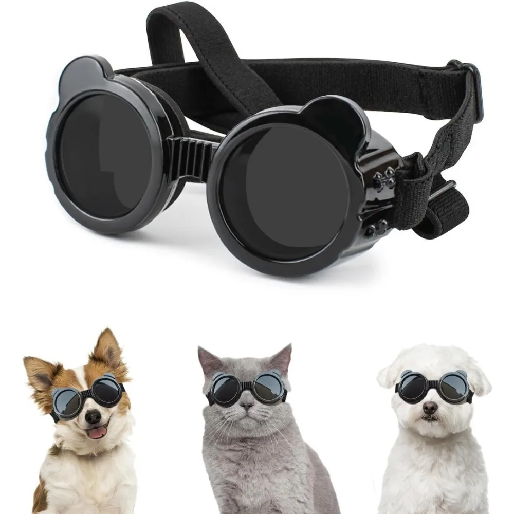 Haustier-Sonnenbrille, Hundebrille, wasserdicht, Schnee, winddicht, für kleine Hunde, Brillen für Outdoor-Reisen, Fahren, Reiten, Hundebrille