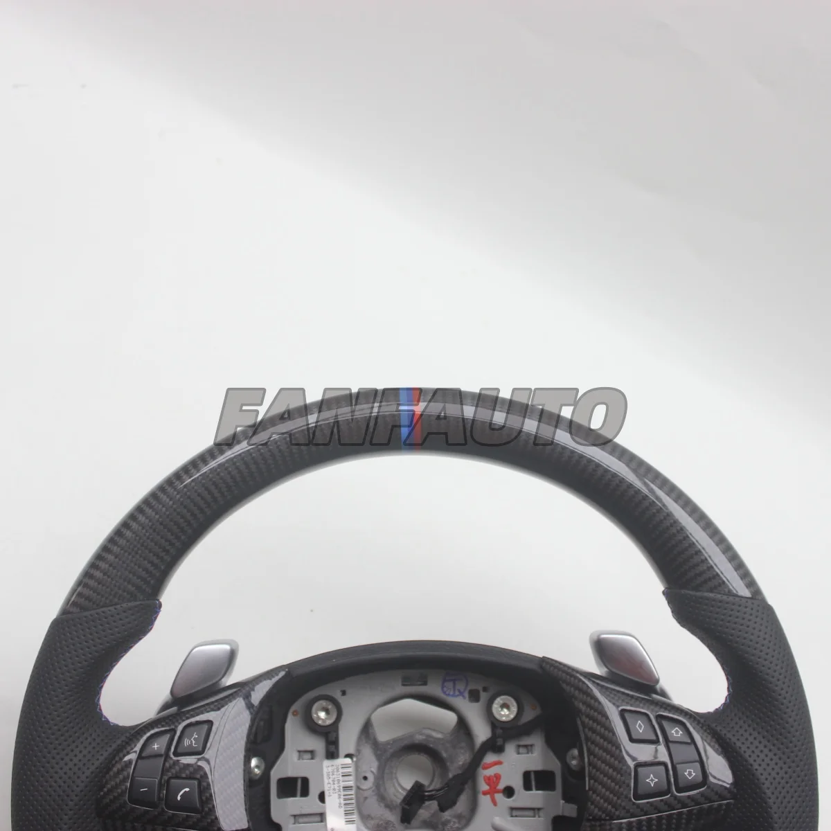 BMW X5 M E70 X6 M E71 2009-2013용 맞춤형 교체용 리얼 카본 파이버 스티어링 휠