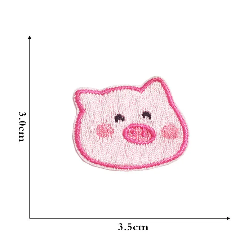 Description Picture 5 of itemCartoon Cute Pig Patch Iron On Kids Clothing Stickers DIY Clothes Backpacks Shoes Appliqued Badge Sewing Jeans Coats Accessories