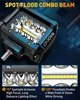 NAOEVO 4 Inch 2Pcs LED Pod Lights Spot Flood Combo LED Fog Driving 4x4 Off Road Lights Work Lights for Truck Boat ATV UTV Jeep - Image 4