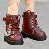 Ob11 Shoes Cool Boots Motorcycle Boots With Double Chain For Gsc, P9 Body, 1/12Bjd, Ymy, Molly, High Shoes Obitsu11 Doll 5