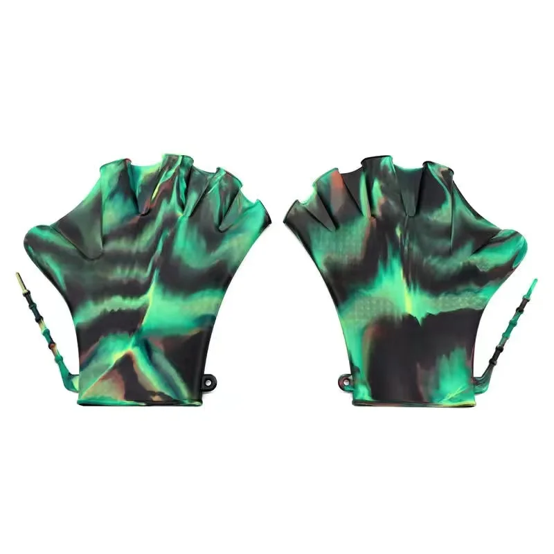 Child Adult Swimming Gloves Webbed Fitness Water Resistance Training Gloves Silicon Swimming Diving Glove Swim Training Mittens 6