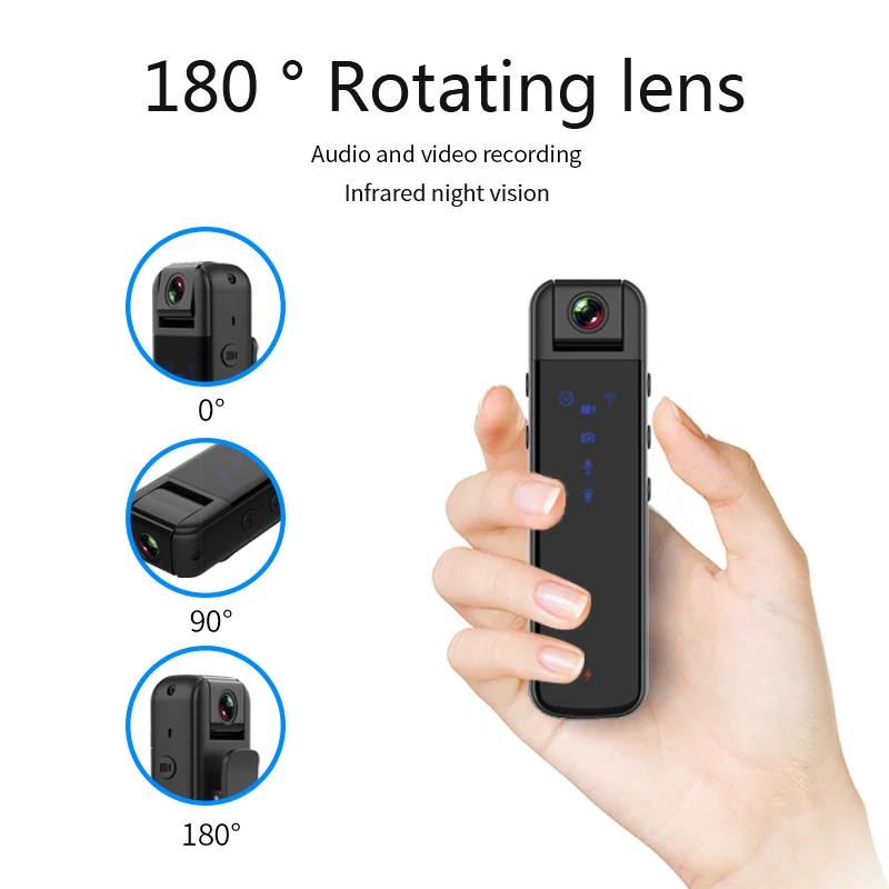 Mini Digital Camera Mini Camera High definition 1080p small camera infrared night vision law enforcement recorder wireless hotspot WiFi mini sports DV camera