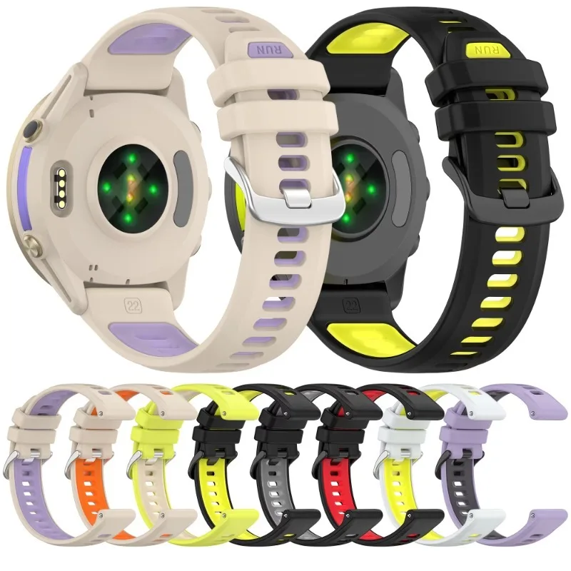 Two-Tone Breathable Silicone Watch Strap – Official Comfortable Wristband Accessory