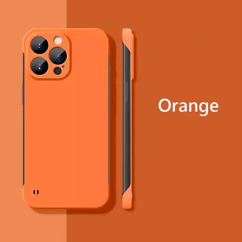 thumbnail image 1 of Funda rígida mate delgada sin marco para iPhone 15 16 Pro Max 14Pro Plus 14 13 12 Pro Max 15Pro Funda a prueba de golpes, 1 of 5