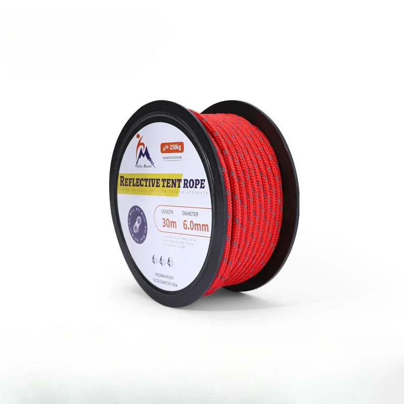 30 meter parachute and 6mm tactical parachute rope camping camp accessories DIY woven rope outdoor survival equipment