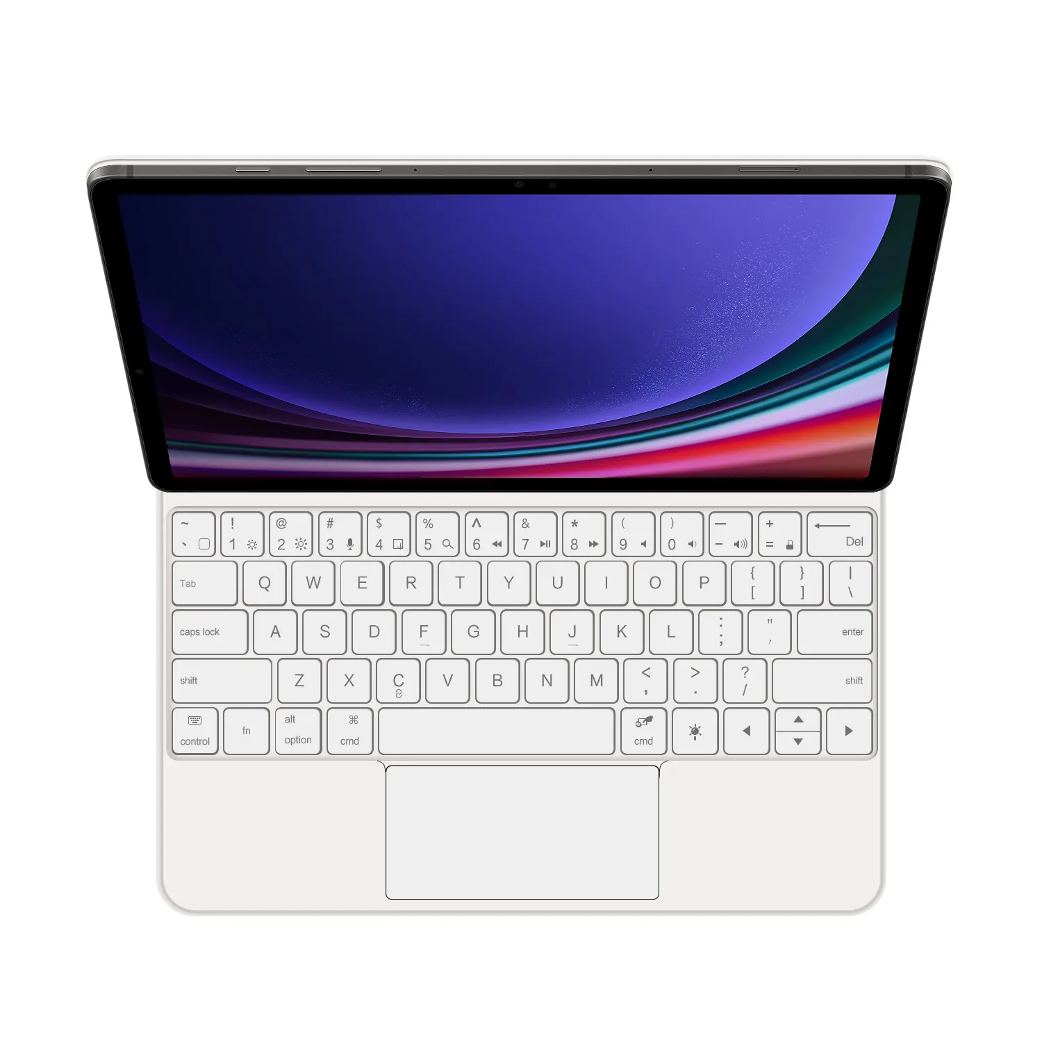 Tablet Keyboard Tablet Keyboard Case Magic Keyboard Samsung Galaxy Tab S7 S8 S9 FE Plus 12.4" S7+ S8+ S9+ 12.4" Case Smart Floating Design Keyboard Cover