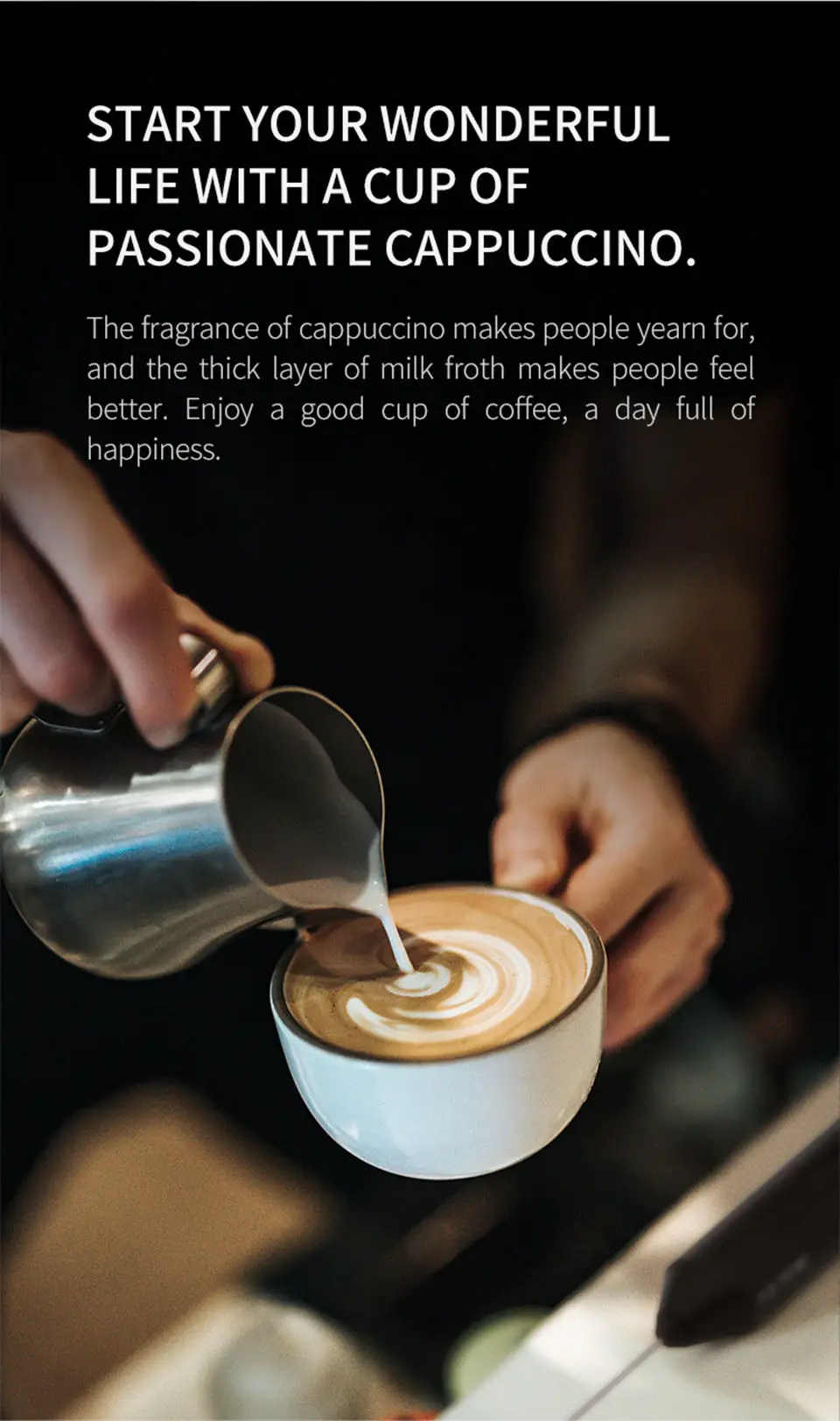 Description Picture 3 of itemMilk Frother Handheld Mixer Foamer Coffee Maker Egg Beater Chocolate/Cappuccino Stirrer Mini Portable Blender Kitchen Whisk Tool