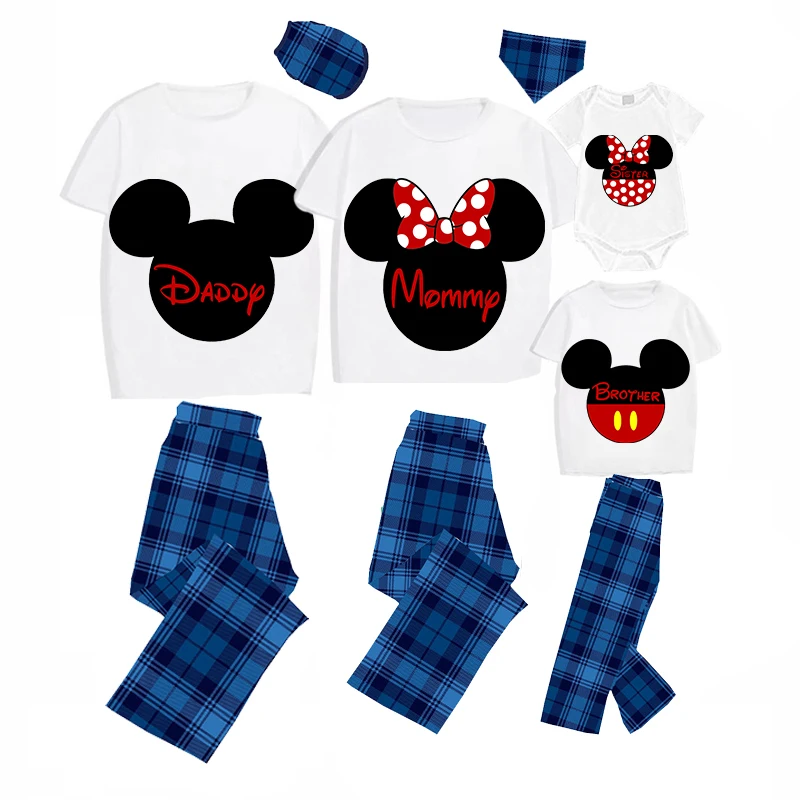 

Family Matching Pajamas Exclusive Design Cartoon Mice Gray Pajamas Set