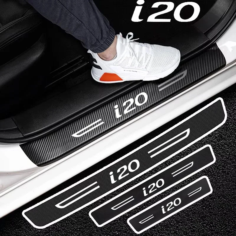 Carbon Fiber Rear Bumper Protector Strip Anti-Scratch Sticker - Stylish Auto Exterior Accessory