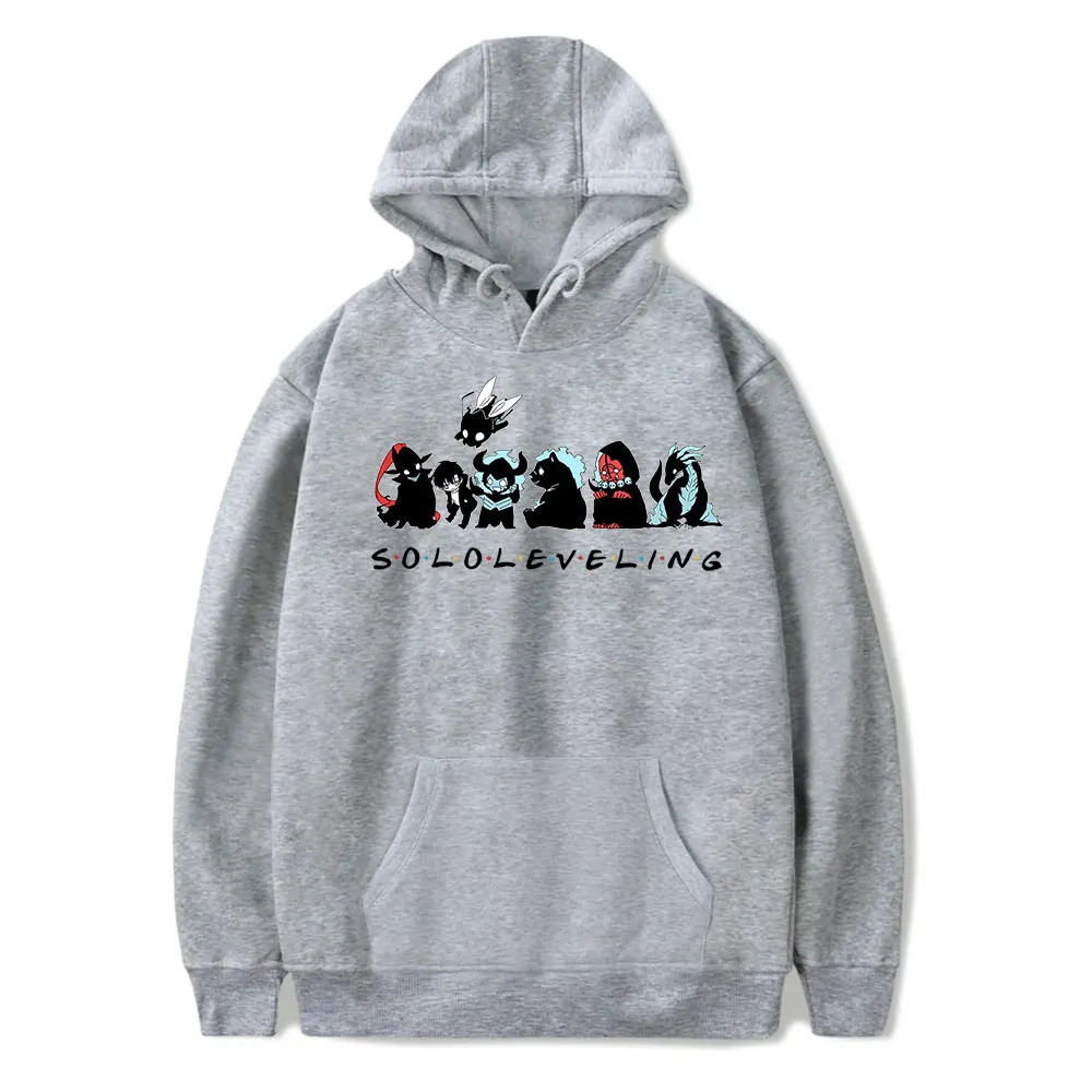Solo Leveling Sung Jinwoo Vintage 90s Hoodie Men and Women Hip-hop Sports Pullover Sweatshirt Suitable for Everyday Wear