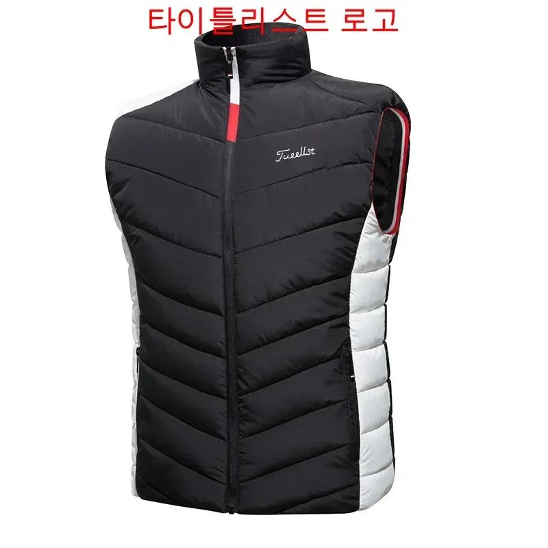 

Brand Titlesit Golf Jacket Vest for Men Winter Down Cotton Windproof Warm Golf Wear Waistcoat Men's Fashion Loose Jacket Coats