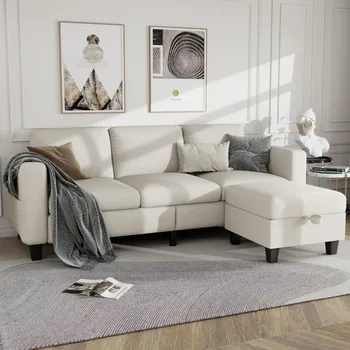 L-Shaped Modular Cloud Sofa 1