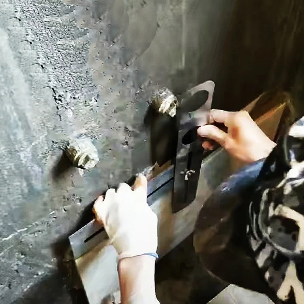 Localizzatore Di Fori Per Piastrelle In Acciaio Inox – Guida Per Foratura 300 Mm Con 5 Modelli 25-60 Mm, Per Muratori E Idraulici