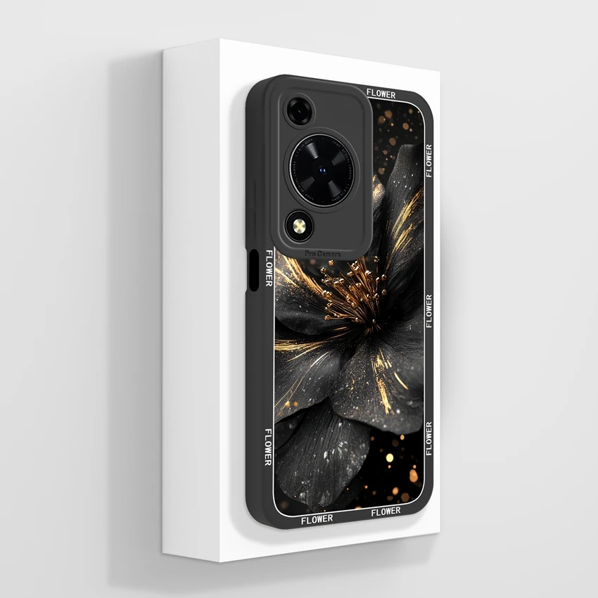 Beautiful Floral Liquid Silicone Phone Case
