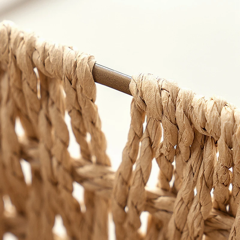 Handmade Storage Baskets Snack Picnic Baskets Handmade Rattan Basket Woven Sundries Organizer Closet Wicker Baskets cesta mimbre 6