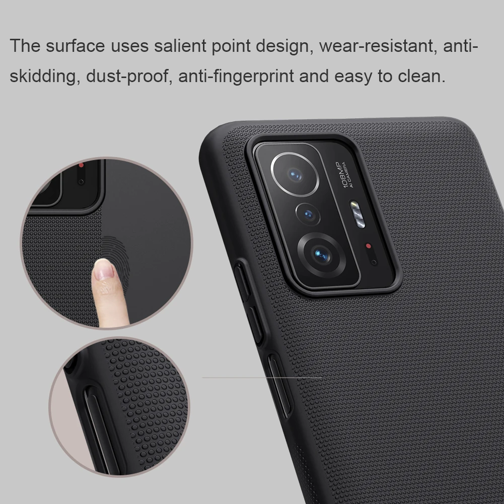 For Xiaomi 11T /11T Pro Case Genuine Nillkin Case Frosted Shield Simple Luxuly business Hard PC Back Cover For Xiaomi Mi 11T Pro 5