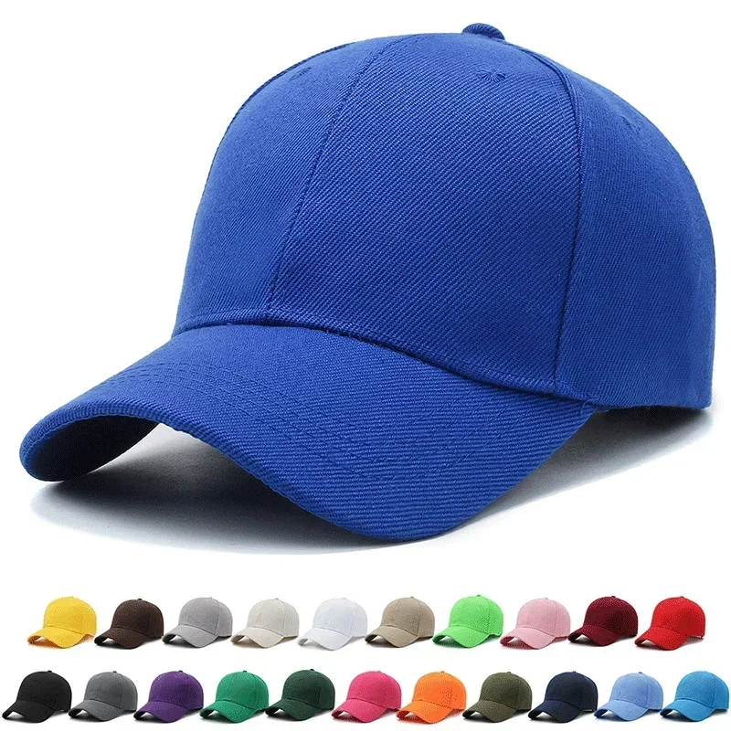 Cap Unisex Casual Plain Baseball Adjustable Snapback For Women Men Hip Hop Street Dad Hat