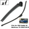 Wiper Arm Blade SET Rear For VW Caddy III Multivan T5 03-15 7E0955707 Single Door 2003- 16" Rear Back Windscreen Wiper Blade 1