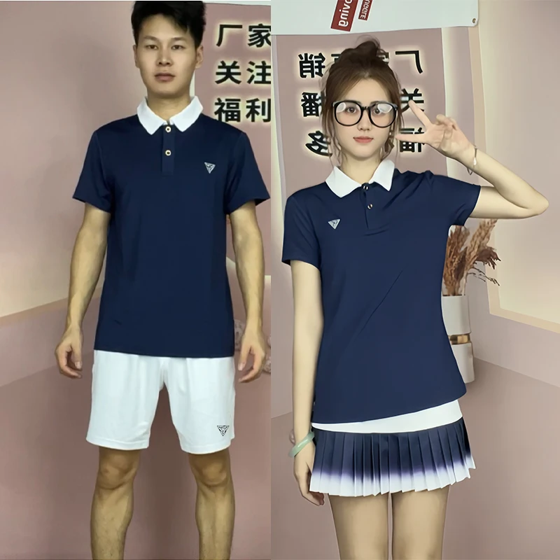 Tennis Wear Short-sleeved T-shirt Men's and Women's Golf Badminton Quick-drying Slim-fit Blazer
