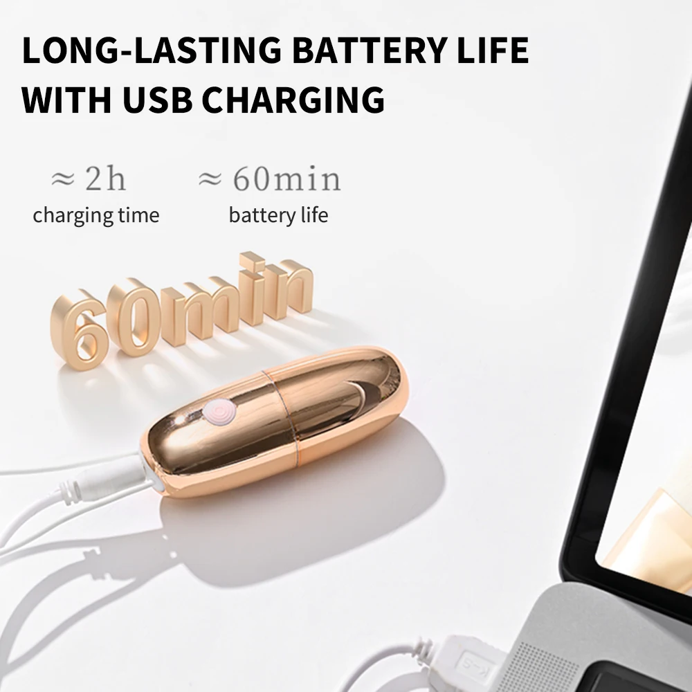 Bullet vibrator stimulateur clitoridien connecté rechargeable_voghion.com