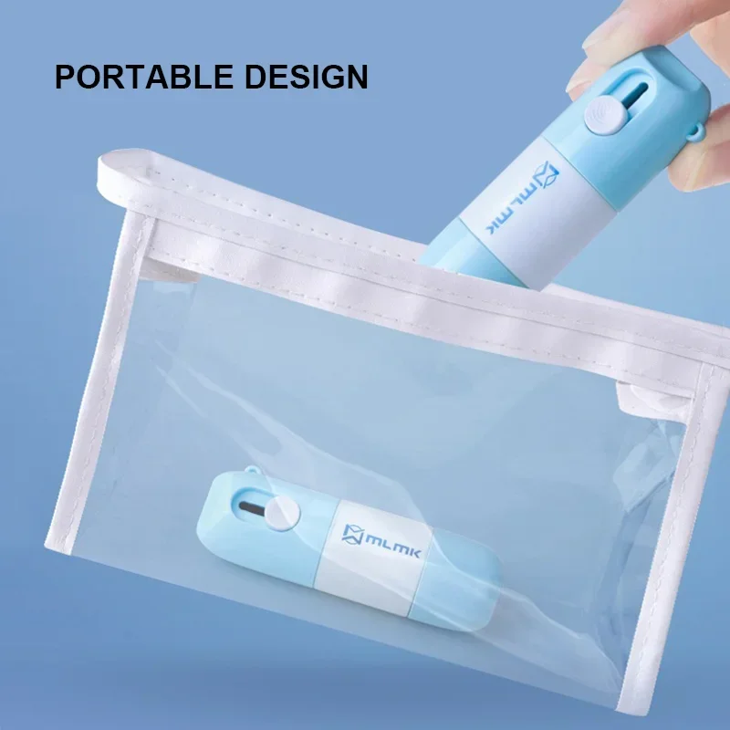 Thermal Paper Correction Fluid with Retractable Unboxing Knife Privacy ID Information Blackout Theft Protection Mini Box Cutter