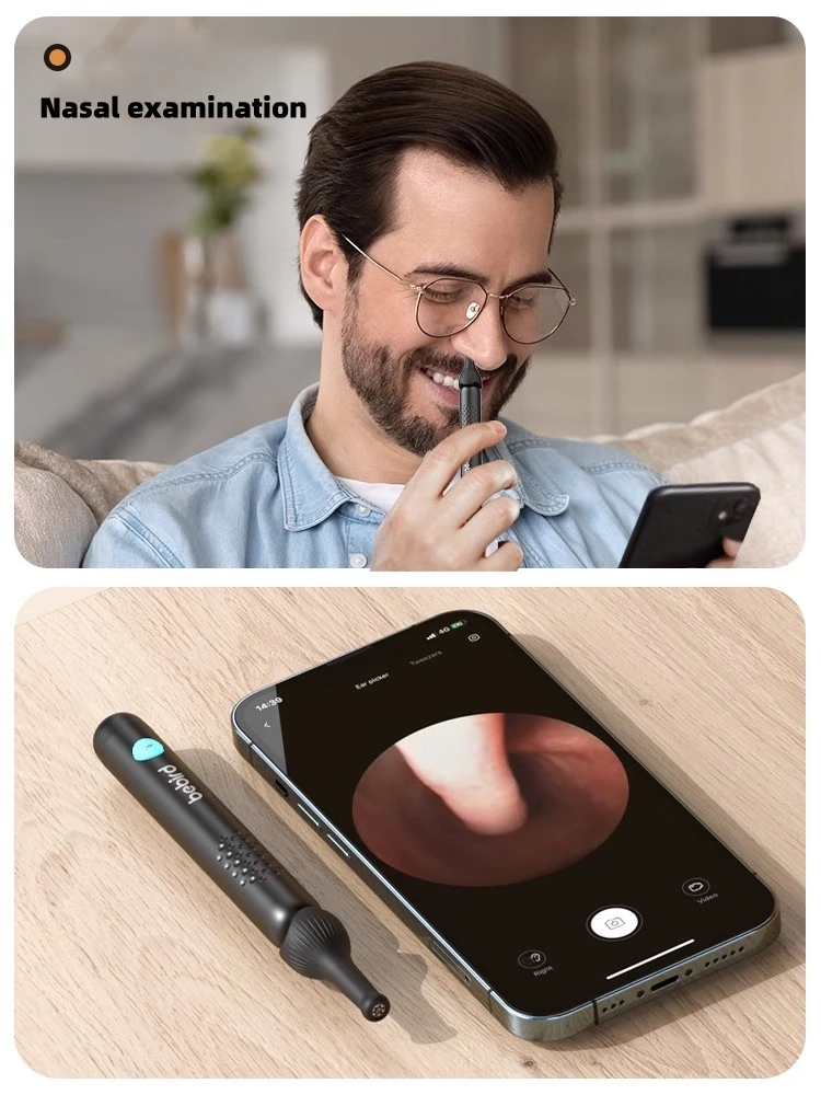 Description Picture 5 of itemBebird R3 Ultra Ear Cleaner Minifit Ear Wax Removal Tool Mini Nose Mouse Examine HD Camera Earpick Otoscope Personal Health Care