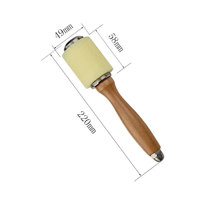 Leather Tools Leather Craft Tool Kit Leather Craft Tools Leather Craft Tool Leather Craft Hammer Leather Carving Mallet Leathercraft Leather Stamping Work DIY Mauls Wood Handle Punching Tool Working Mauls Supplies