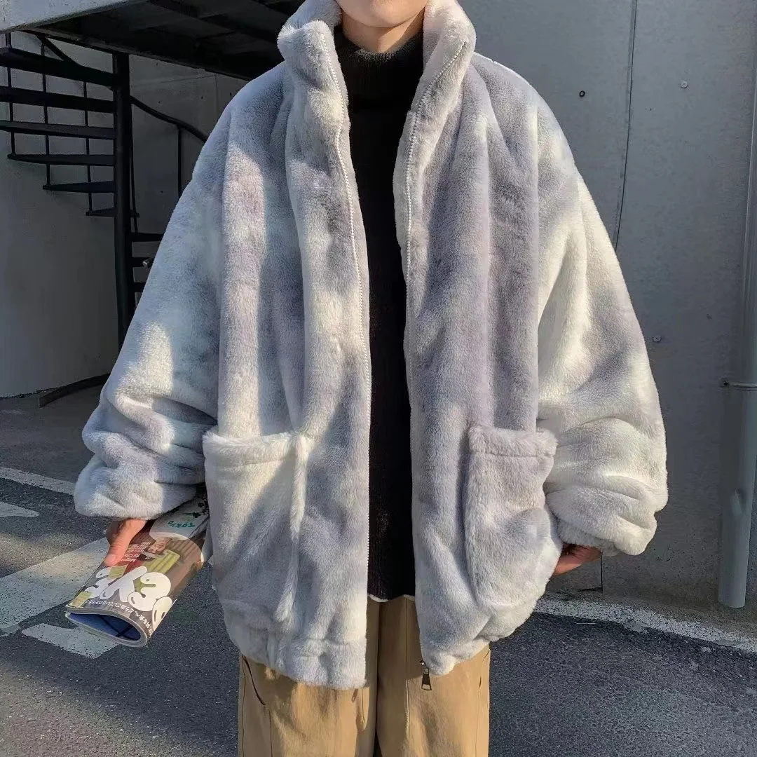 

2022 Winter Men's Thicken Lamb Coats Fashion Trend Parkas Oversized Style Cotton-padded Clothes Keep Warm Snow Jackets S-3XL