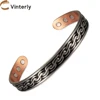 Twisted Bracelets for Women Men Pure Copper Magnetic Therapy Open Cuff Adjustable Health Energy Magnets Bangle Female Jewelry 1