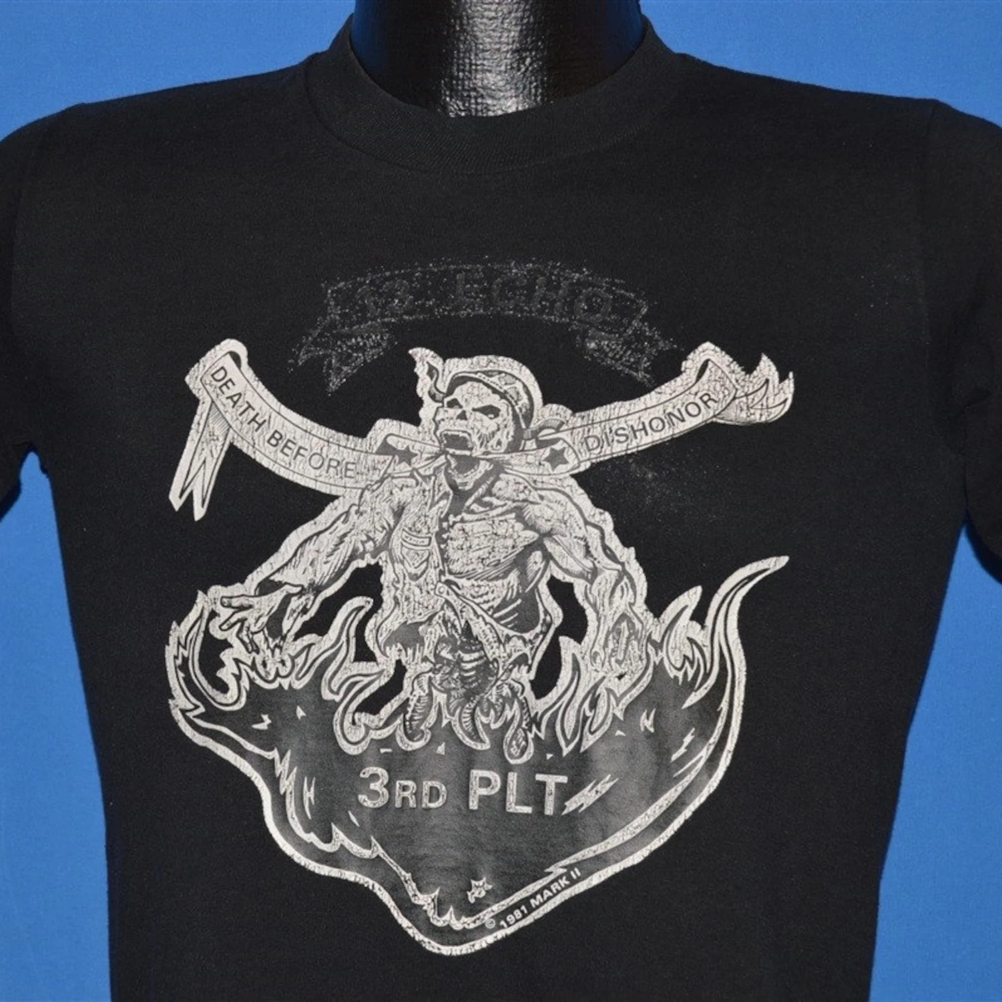 80S 13 Echo Death Before Dishonor 3Rd Plt T Shirt Small