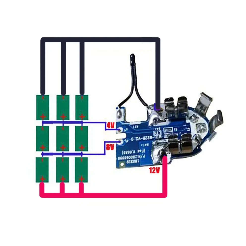 Battery Case PCB Circuit Board Shell For Milwaukee Li-ion Battery