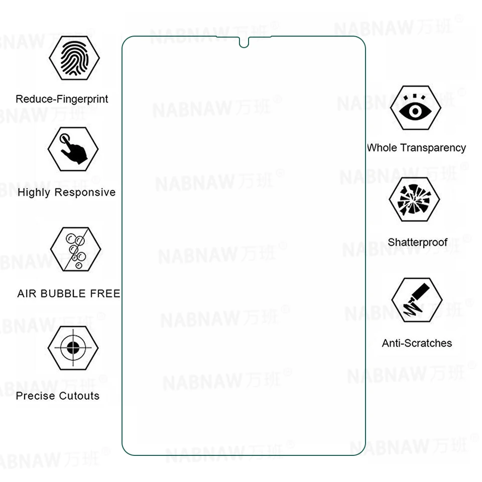 2 Packs HD Scratch Proof Screen Protector Tempered Glass For Samsung Galaxy Tab A9 8.7-inch SM-X110 SM-X115 Oil-coating Film
