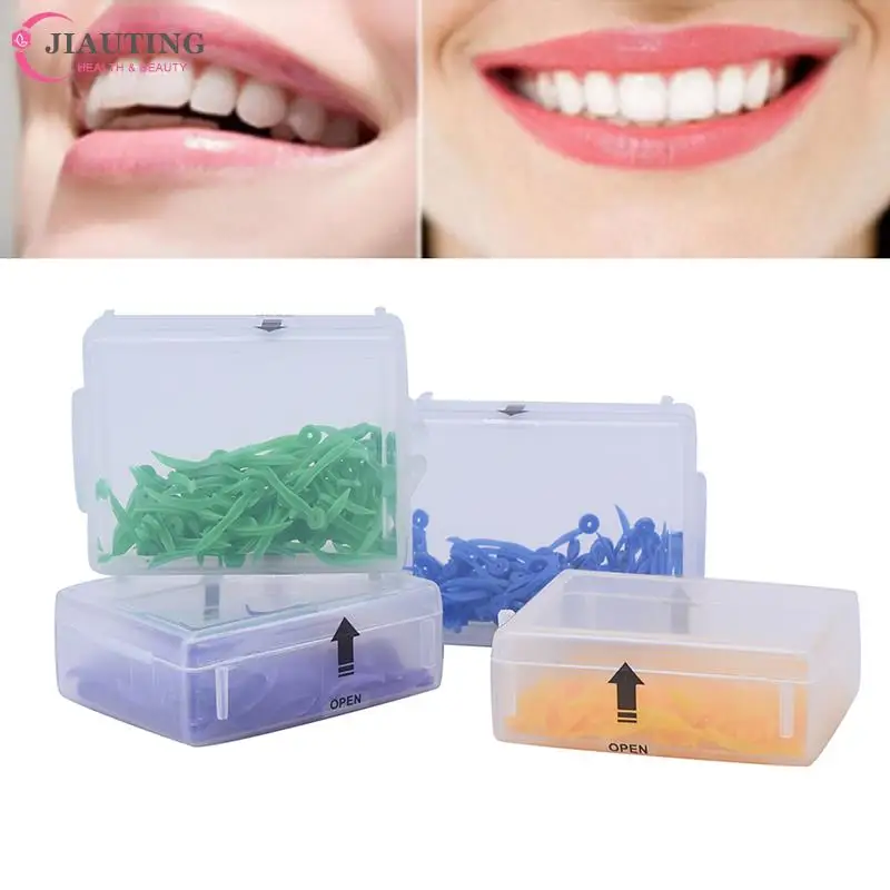 

100PCs/Box Disposable Dental Wedge With Hole Diastema Tooth Wedge Medical Plastic Arc Concave Design Dentist Tool New