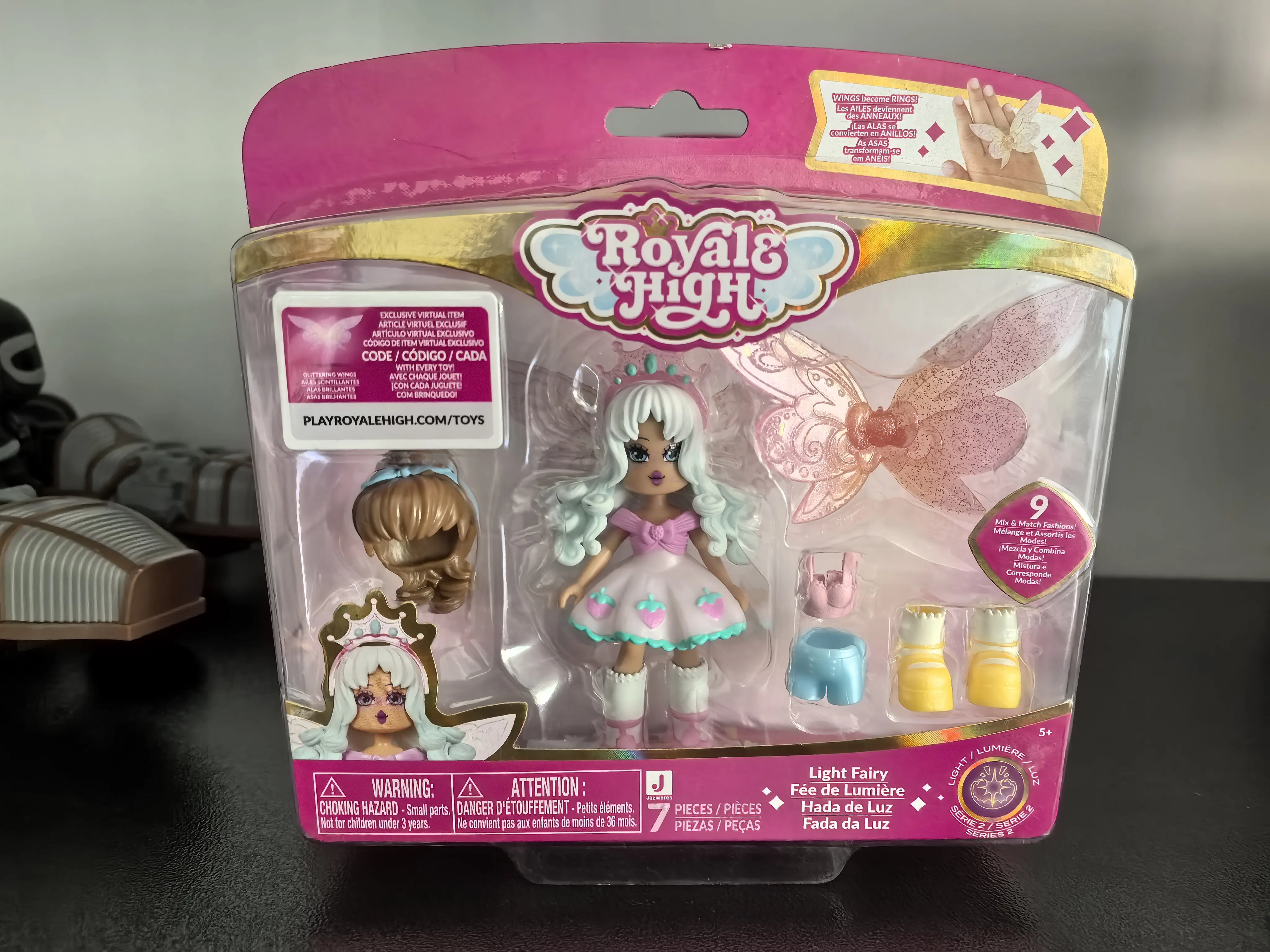 Royale High Fire Fairy Fashion Doll with Exclusive Virtual Item Code - Official Collectible Toy