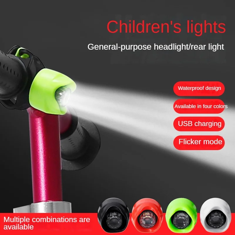 

Bicycle taillights led riding warning lights children's scooter equipment accessories mountain bike gem headlights