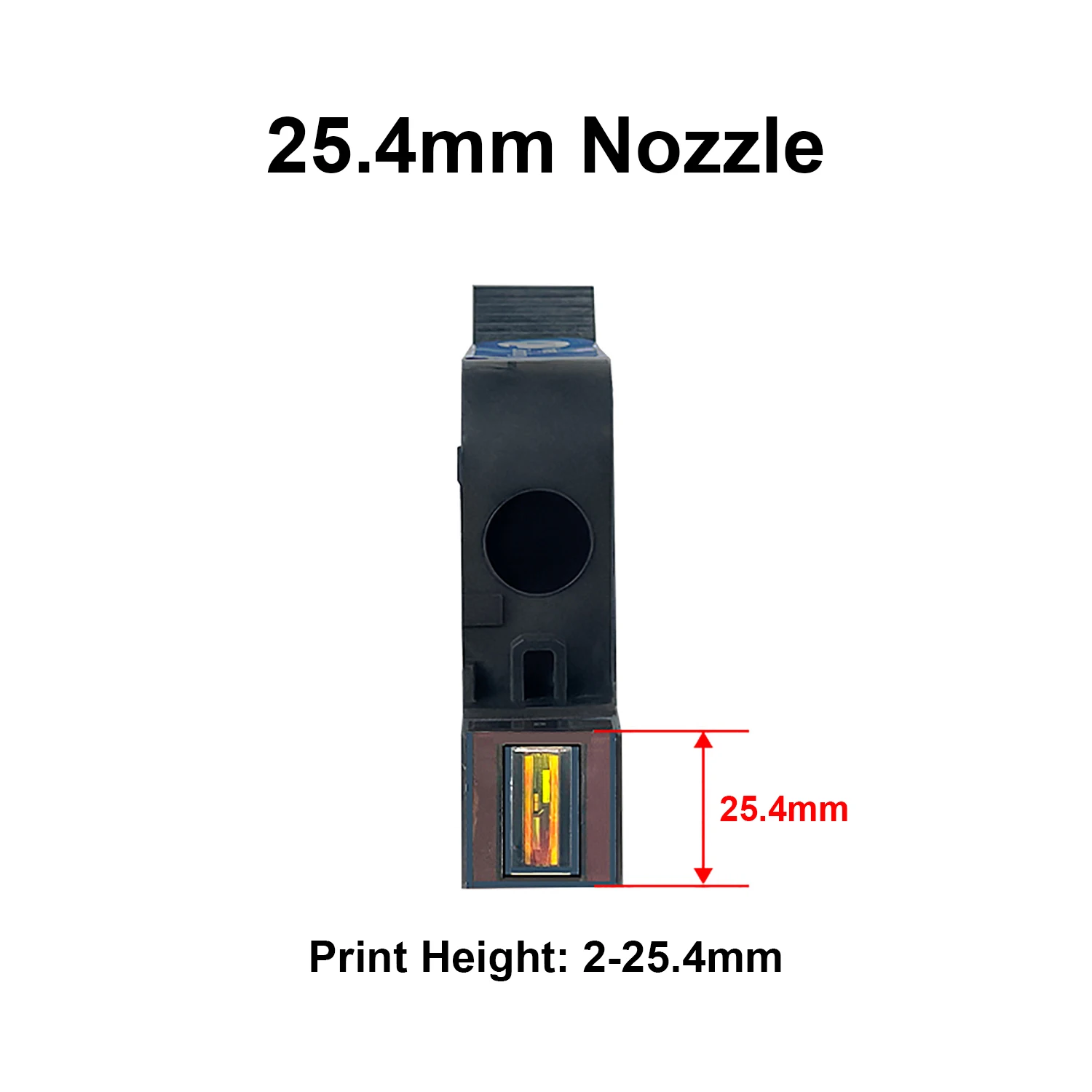 254 Original 25.4mm Handheld Thermal Inkjet Printer Fast Dry Solvent Ink Cartrid