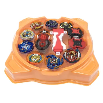 Toupie Beybaldes Set 8Pcs Top Spinner with Battle Disk + 3 Launcher in Color Box Toys for Children 4