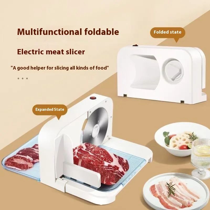 Electric Lamb Roll Slicer Small Beef Slices Meat Slicer Household Meat Slicer Artifact Commercial Meat Slicer