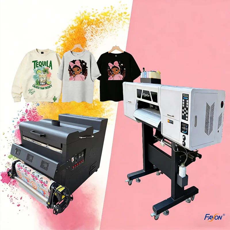 60cm DTF 프린터, 파우더 쉐이킹 머신이 있는 의류용, 엡손 프린트헤드가 장..