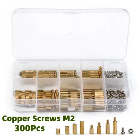 300Pcs Brass Standoff Screw Kit M2 M3 Hex Head Male/Female Spacers for PCB Motherboard Electronics Assembly image 2