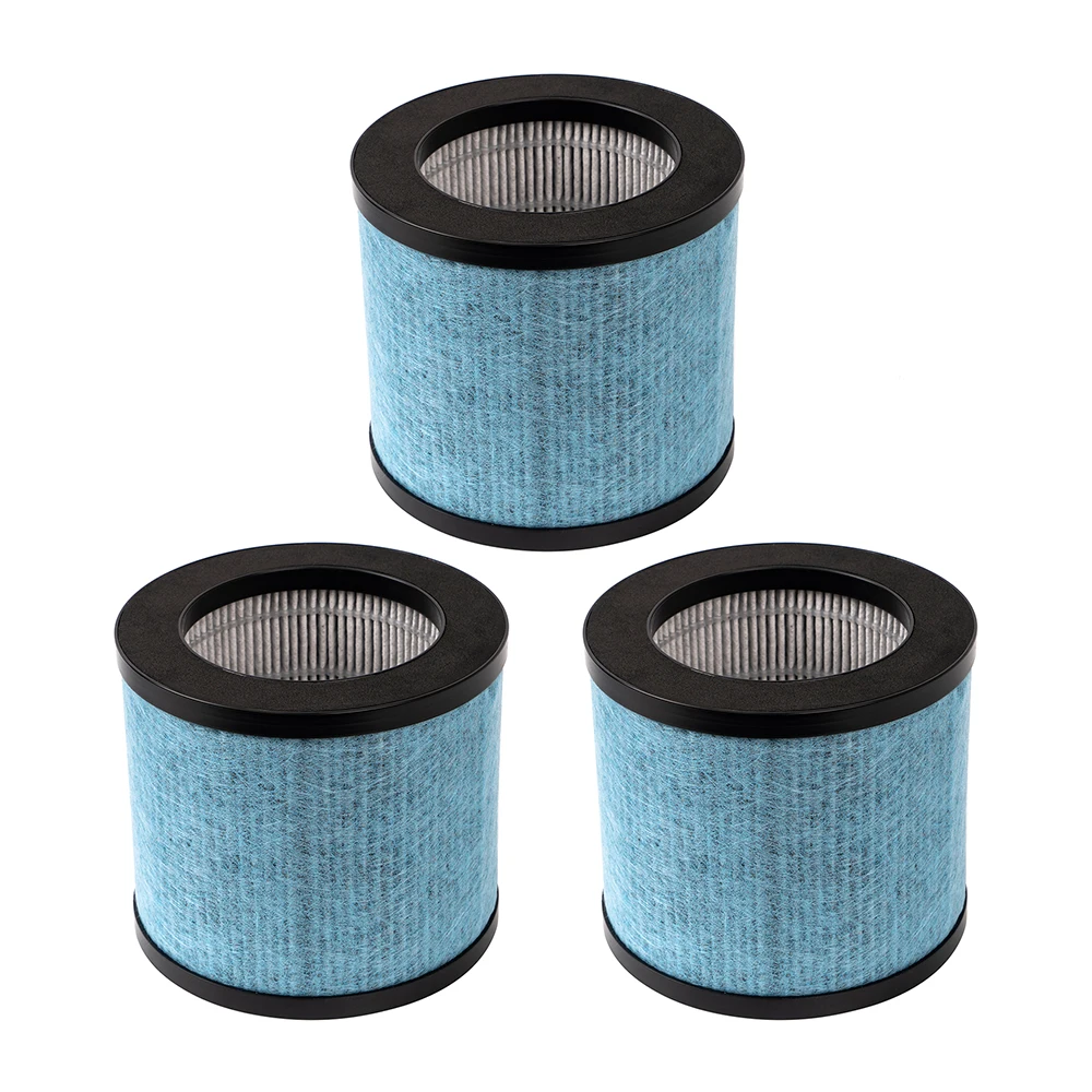 

3-In-1 H13 True HEPA Filter Replacement for TOPPIN TPAP002 HEPA Air Purifier Comfy Air C1, Part TPFF002, 2 Pack