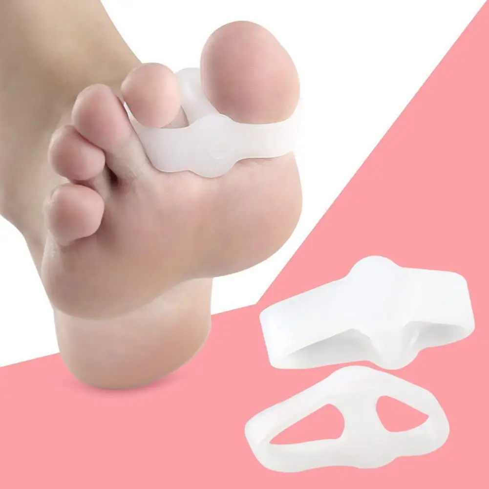 1Pair Bunion Toe Corrector Pain Relief Finger Bunion Orthotics Protector Soft Overlapping Toe Straightener for Plantar Fasciitis