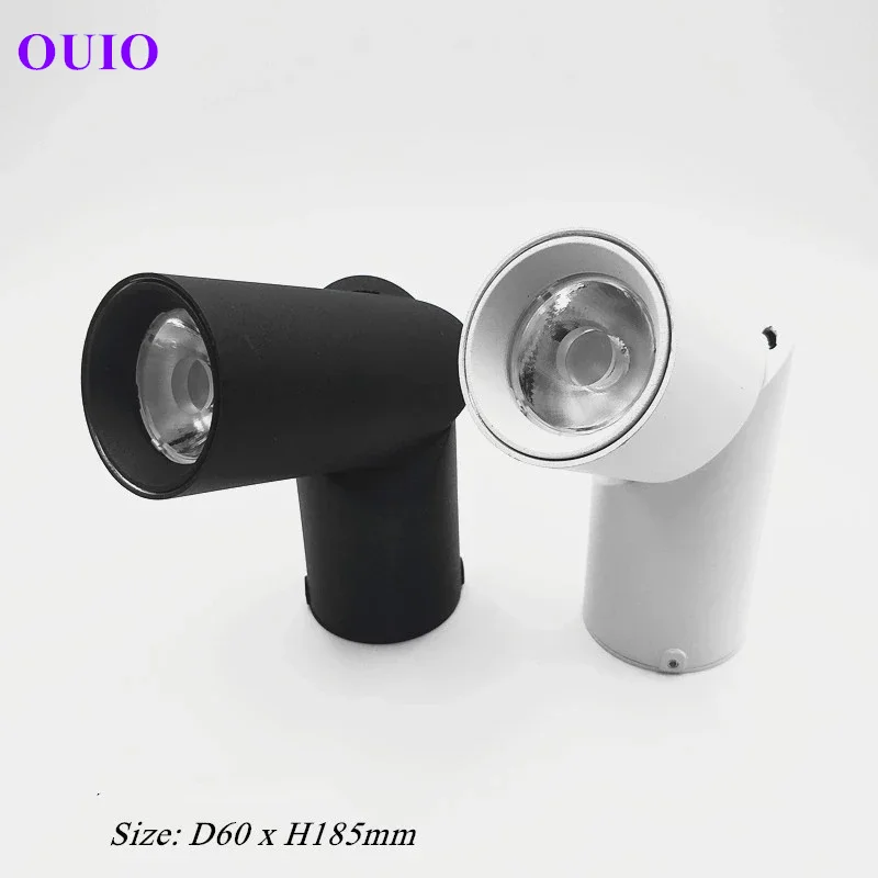 삼색 변경 가능 표면 장착 눈부심 방지 LED 통 10W15W20W24W 회전 천장 스포트라이트 AC85265V 배경 램프