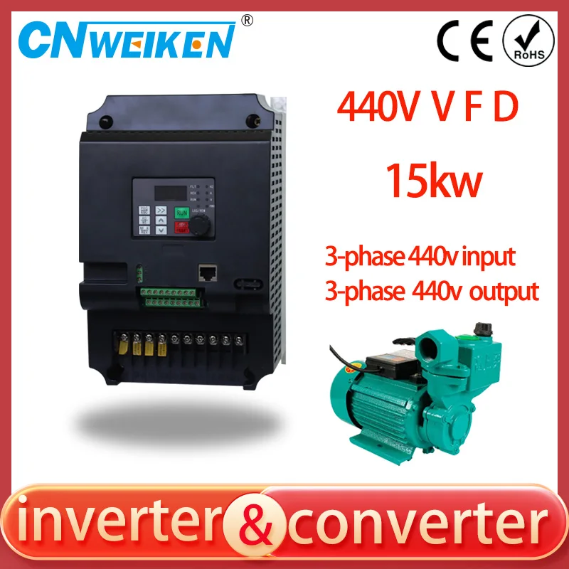 EU Delivery! 7.5kw 220V Spindle inverters Vector Control Frequency Converter 3 p